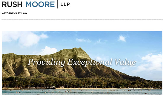 Rush Moore LLP did not provide exceptional value